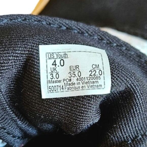 Vans Off The Wall Old Skool Checkered Sneakers Black Youth Size 4 - Picture 8 of 8